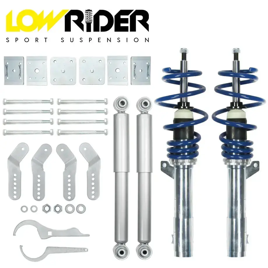 Vw Mk2 / Mk3 / Mk4 Caddy - Lowrider Coilover Kit (Height Adjustable) 1
