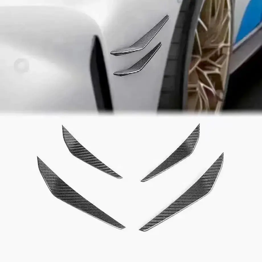 Bm G80 / G82 (M3/M4) Carbon Fibre Performance Style Front Bumper Canards (4-Piece) 1