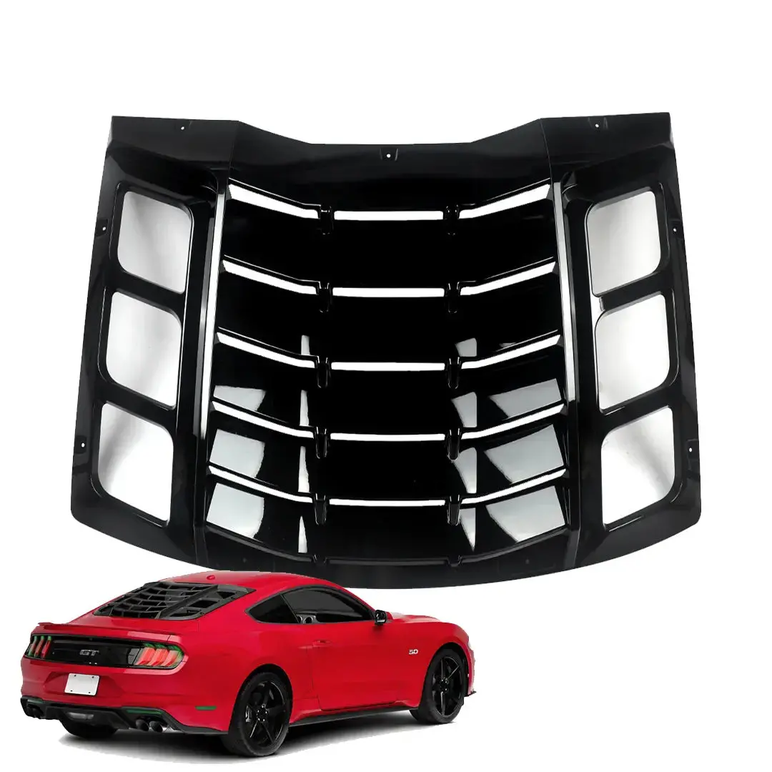 Mp Concepts - Mustang (15-23) Fastback Style Gloss Black Rear Window Louver 1
