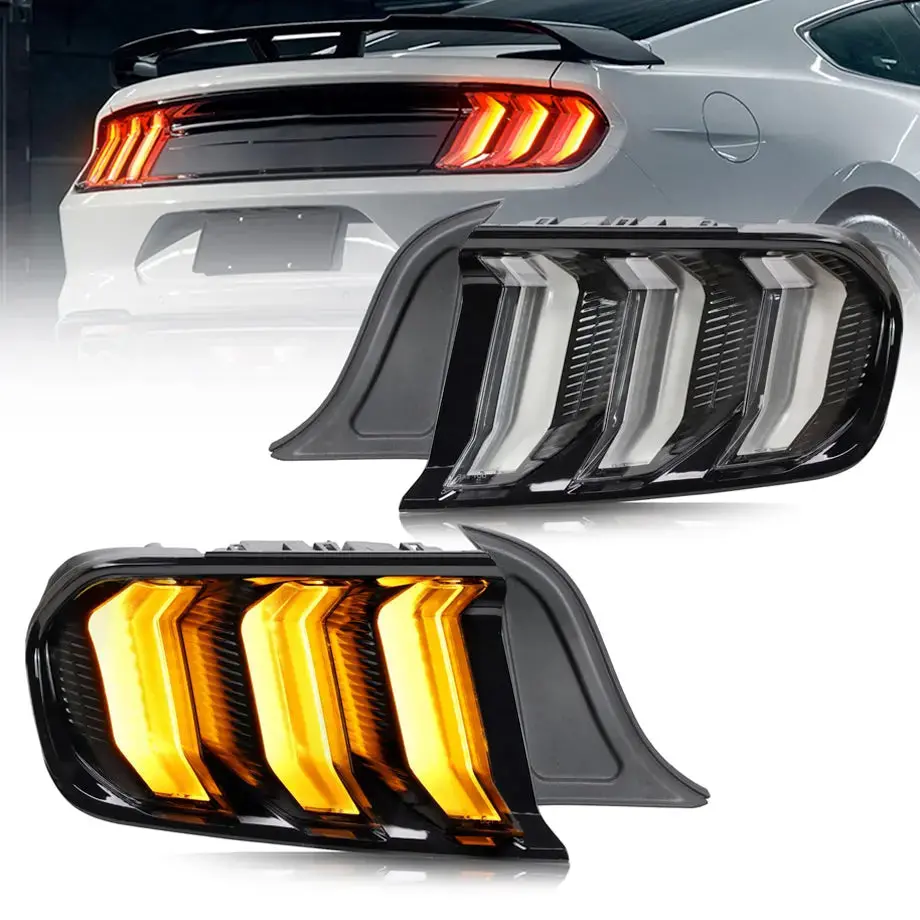 Mp Concepts -  Mustang (15-23) Smoked Black Led Sequential Taillights 1