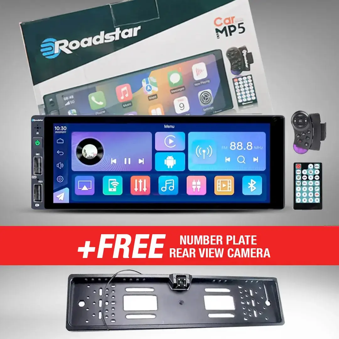 Roadstar 6.8" Single Din Android / Mp5 Player +Free Number Plate Camera 1