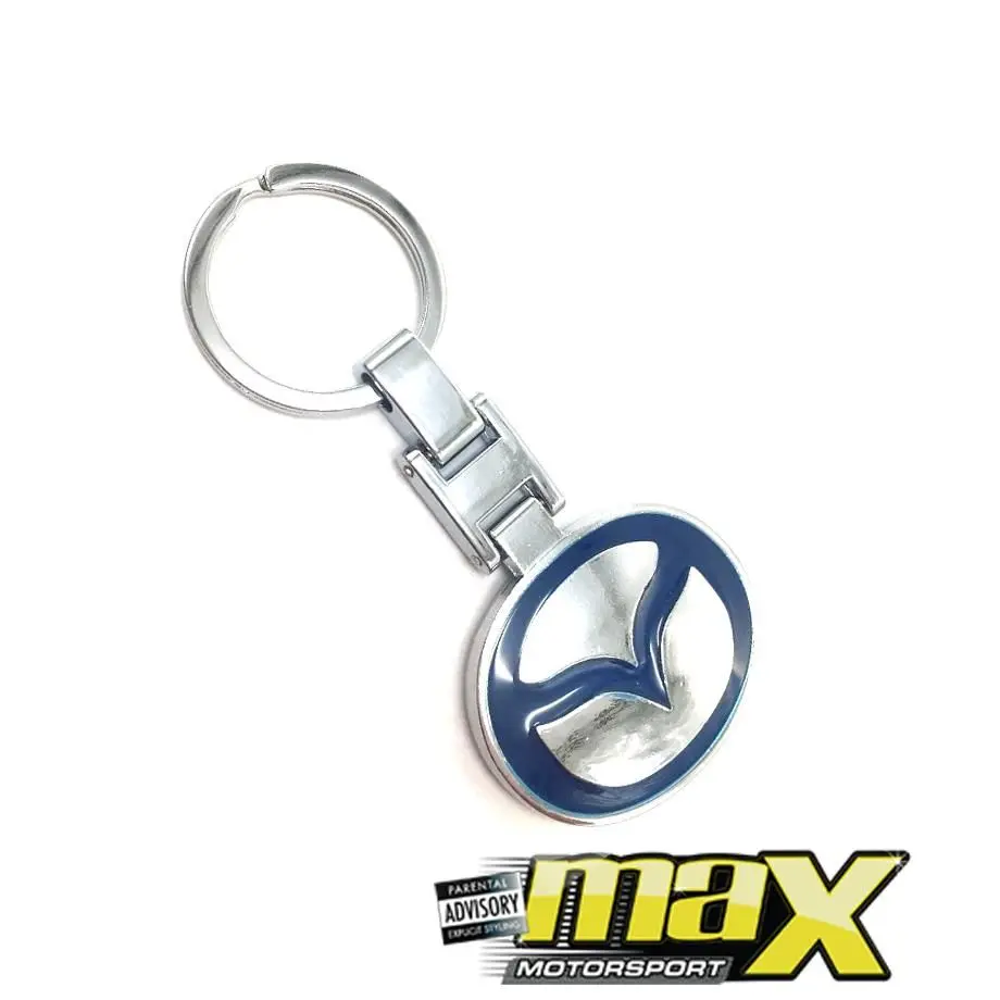 Mazda Branded Chrome Key Ring 1