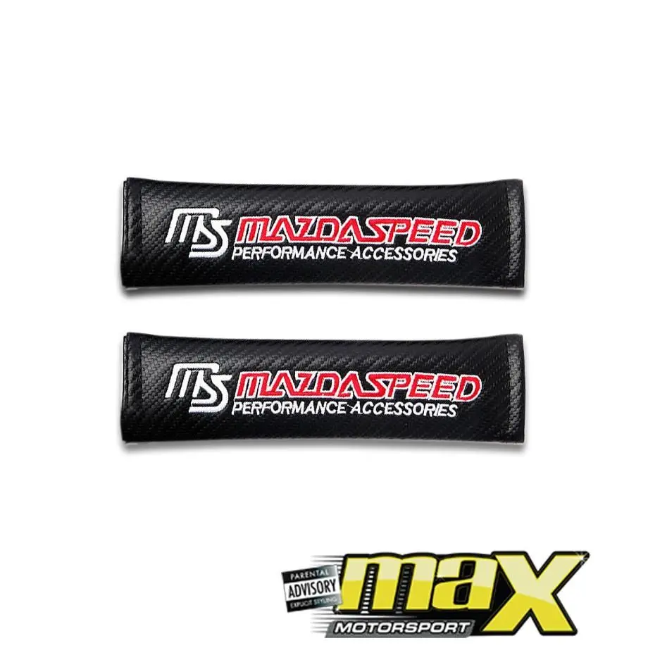 Mazdaspeed Seatbelt Pads (Carbon Look) 1