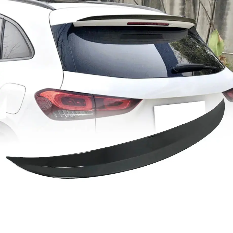 Merc H247 Gla (20-On) Gloss Black Plastic Roof Spoiler 1