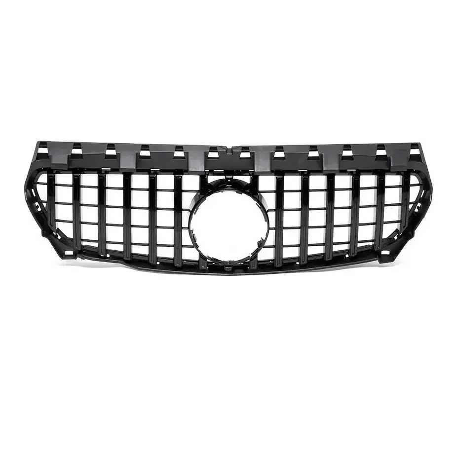 Merc W117 Gtr Panamericana Style Gloss Black Upgrade Grille (14-18) 1