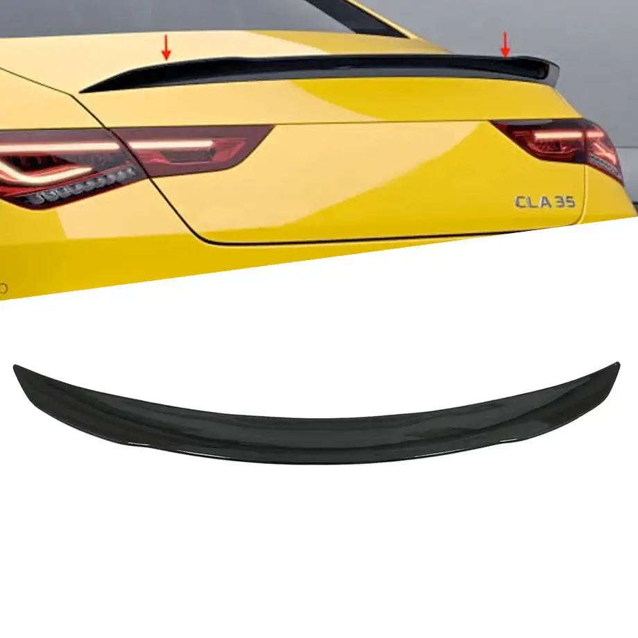 Merc W118 Cla - Amg Style Gloss Black Plastic Boot Spoiler (20-On) 1