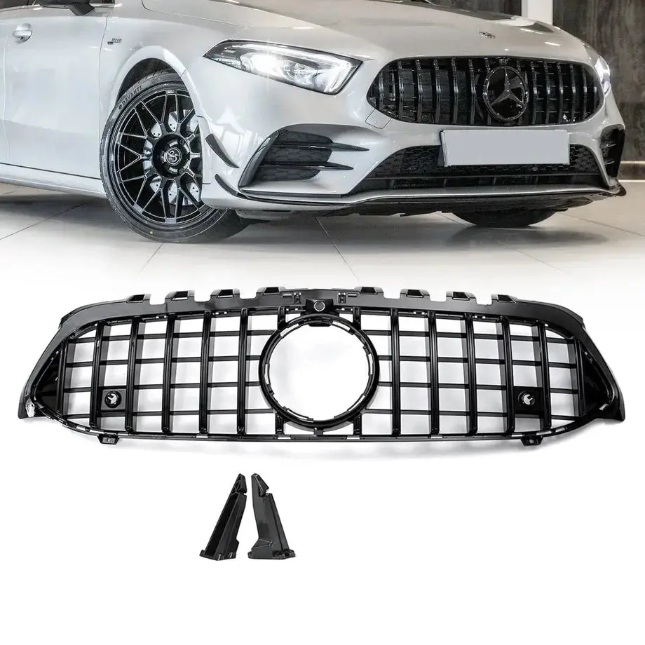 Merc W177 (19-23) Gtr Panamericana Style Gloss Black Upgrade Grille 1