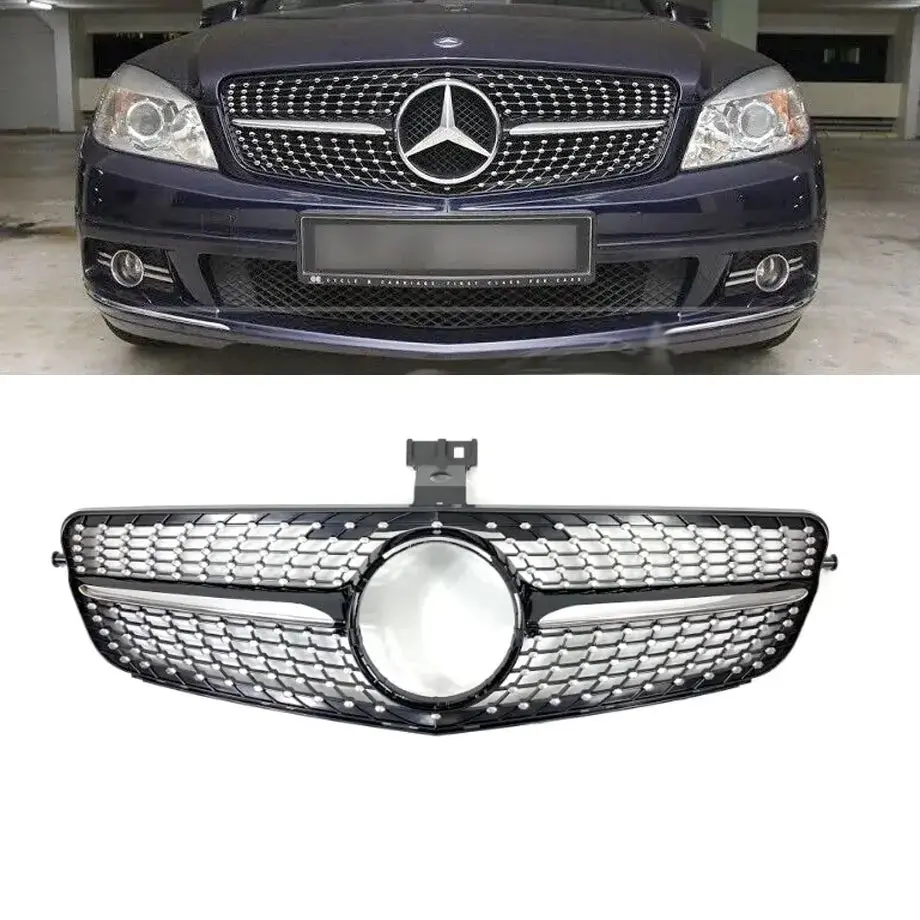 Merc W204 (08-14) Diamond Style Upgrade Grille 1