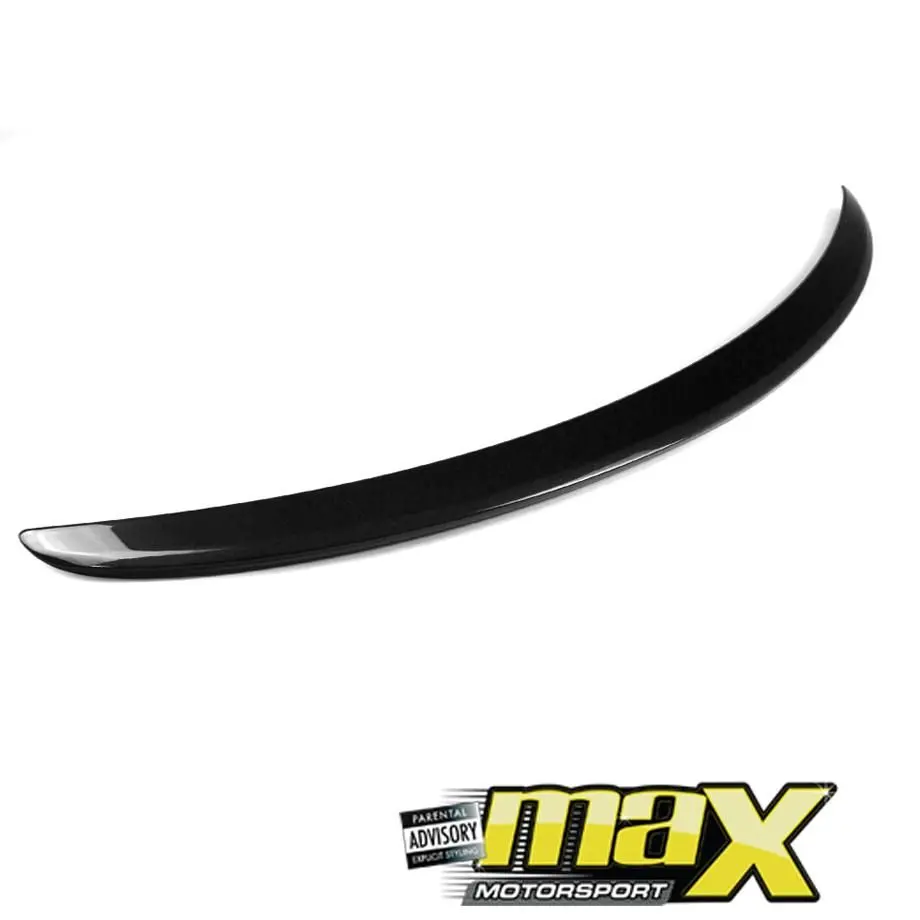 Merc W205 Amg Style Gloss Black Plastic Boot Spoiler 1