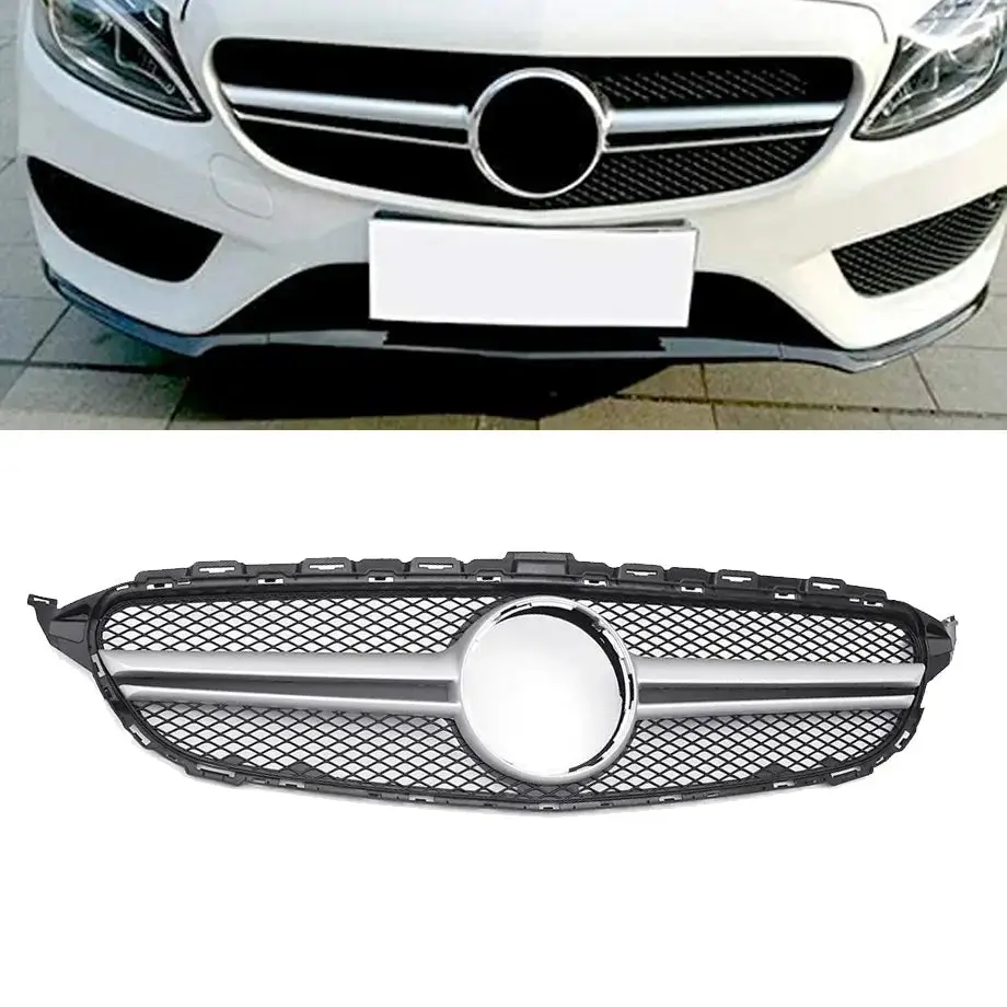 Merc W205 Amg Style Upgrade Grille (14-18) 1