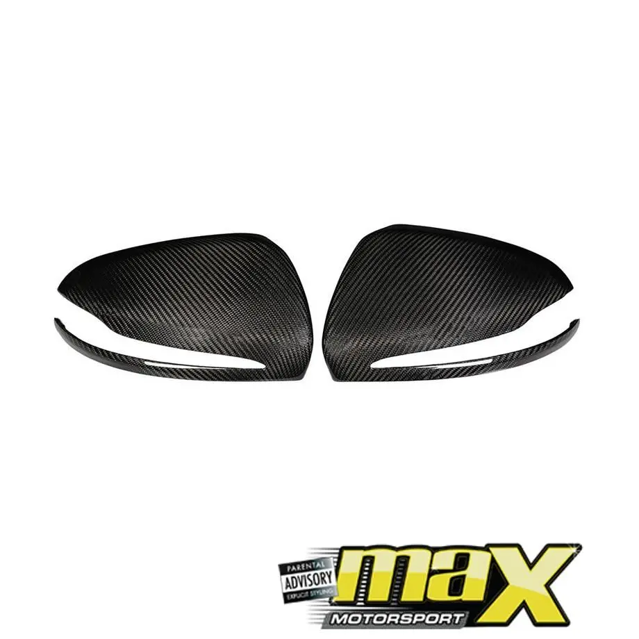 Merc W205 Carbon Fibre Mirror Covers 1