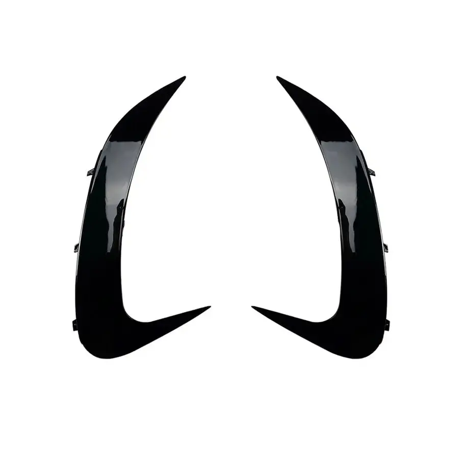Merc W206 C-Class Sedan Aero Style Gloss Black Rear Bumper Canards 1