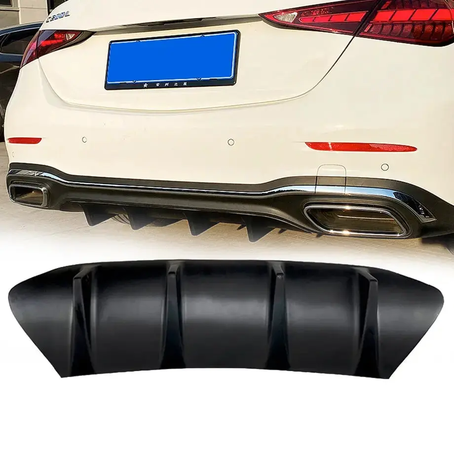 Merc W206 C-Class (21-On) Gloss Black Diffuser Add-On 1