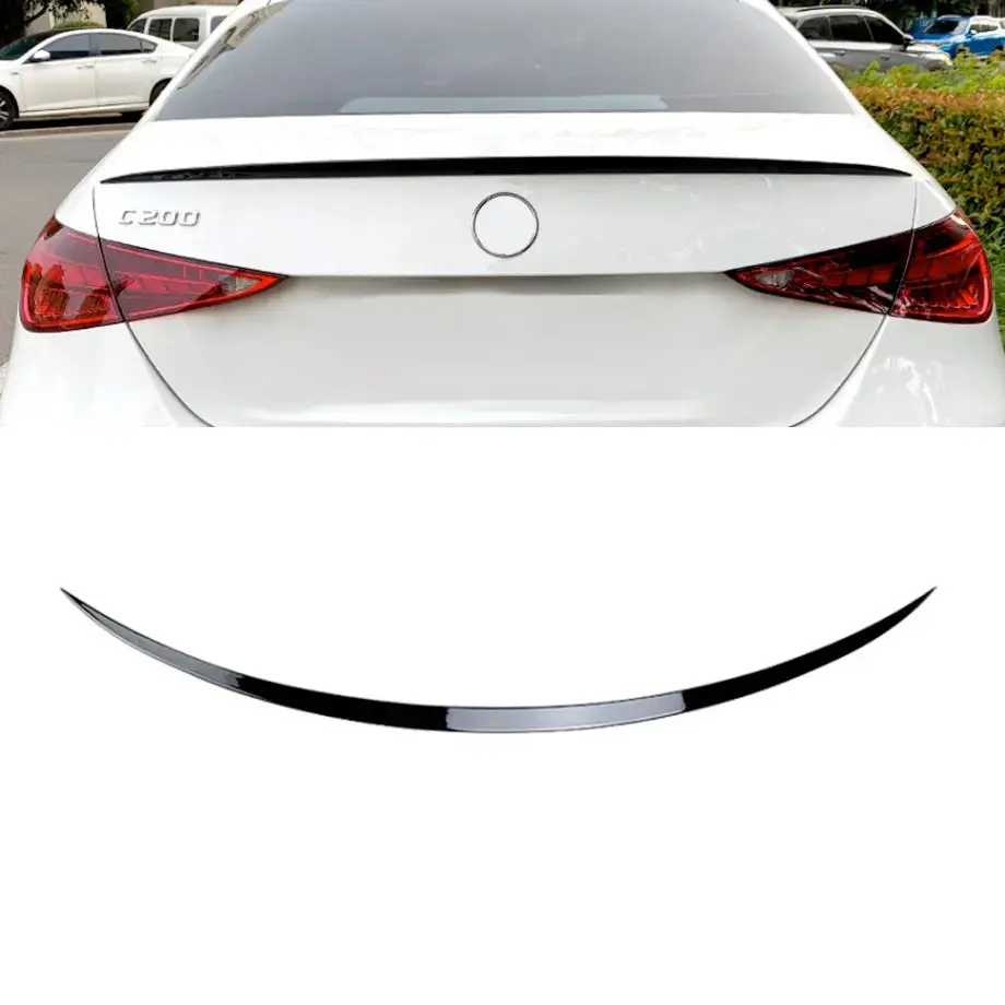Merc W206 (21-On) Gloss Black Slim Boot Spoiler 1