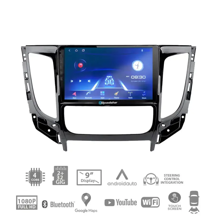 Mitsubishi Triton (15-21) - 9 Inch Roadstar Android Entertainment & Gps System 1