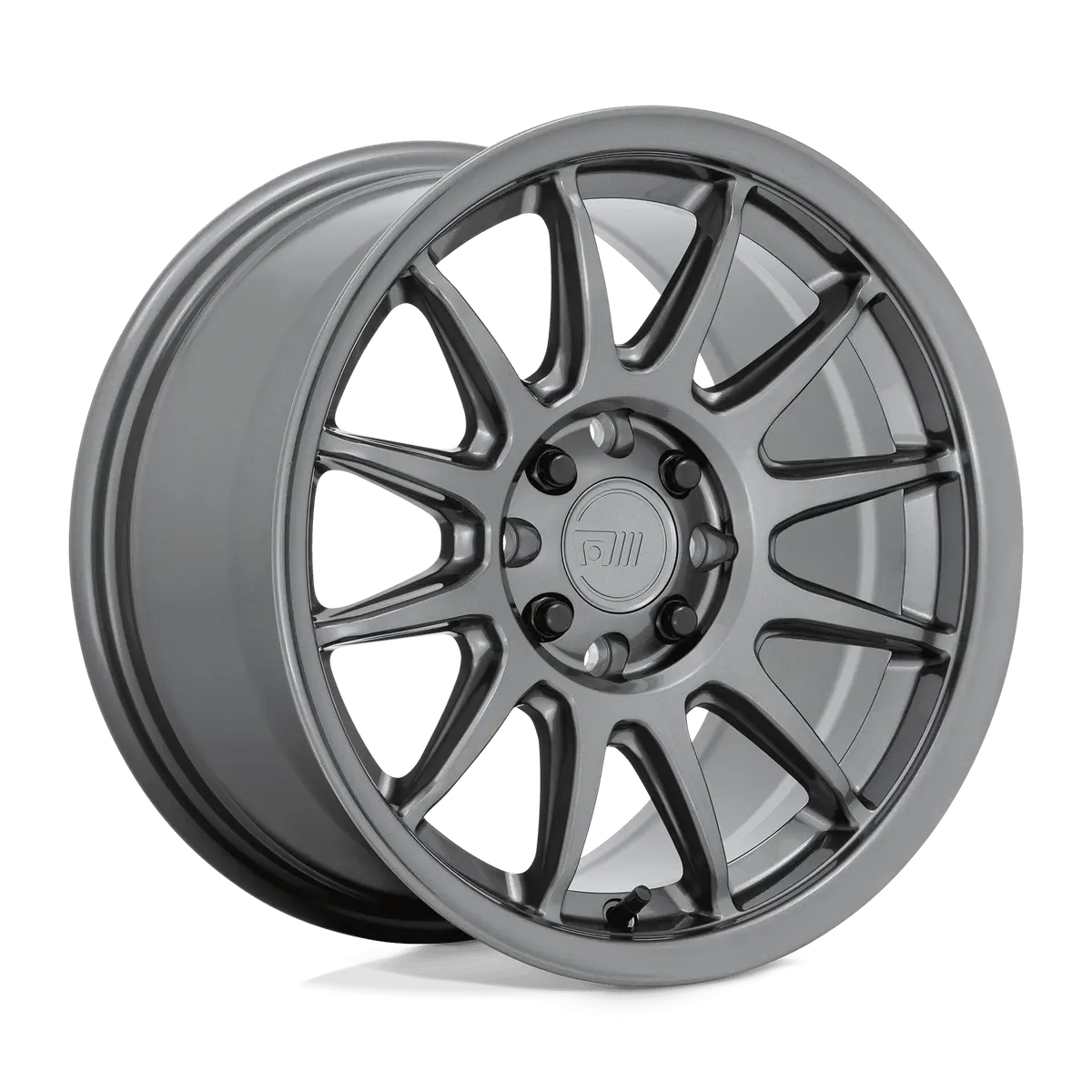 16" Motegi Racing S12 Gloss Gunmetal Gray Wheel 1