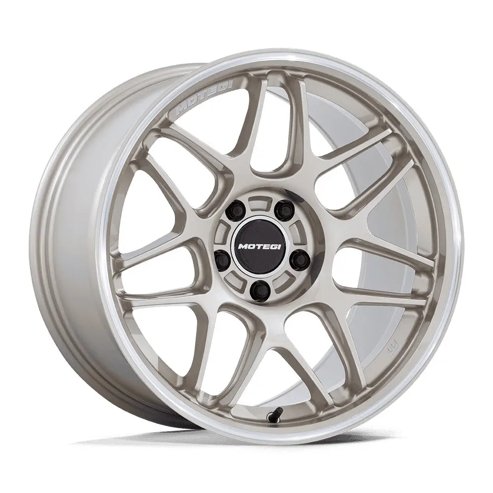 18" Motegi Racing Tsubaki Motorsport Gold With Machined Lip Wheel 1