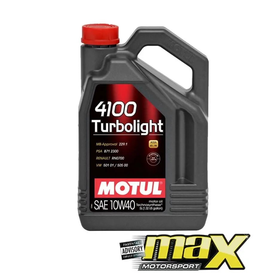 Motul 4100 Turbolight 10W-40 Car Engine Oil 1