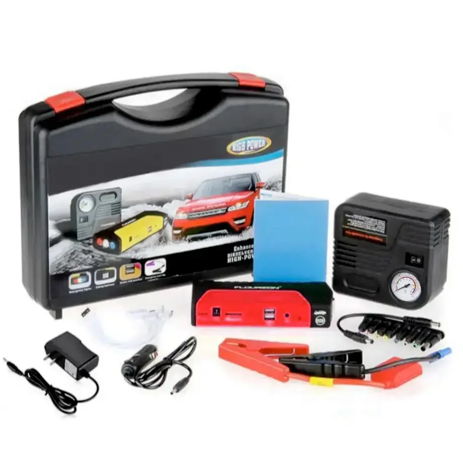 Multi Function Portable Jump Start Kit With Air Compressor - 600 Amp 1