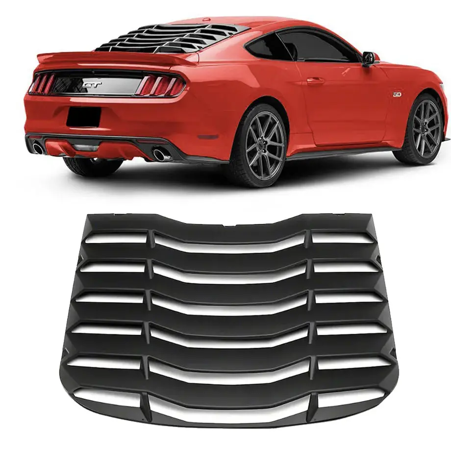 Mp Concepts - Mustang (15-23) Matte Black Rear Window Louver 1