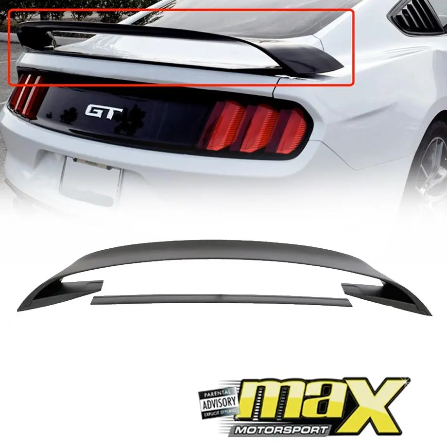 Mustang (16-On) Gt350r Style Gloss Black Boot Spoiler (4-Piece) 1