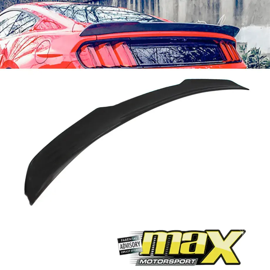 Mustang (16-On) Gloss Black Roush Style Boot Spoiler 1