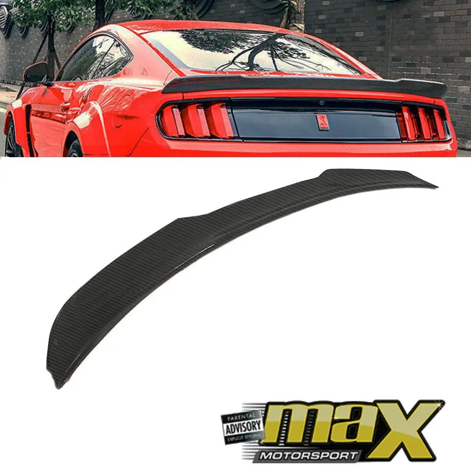 Mustang (2016-On) Carbon Look Roush Style Boot Spoiler 1
