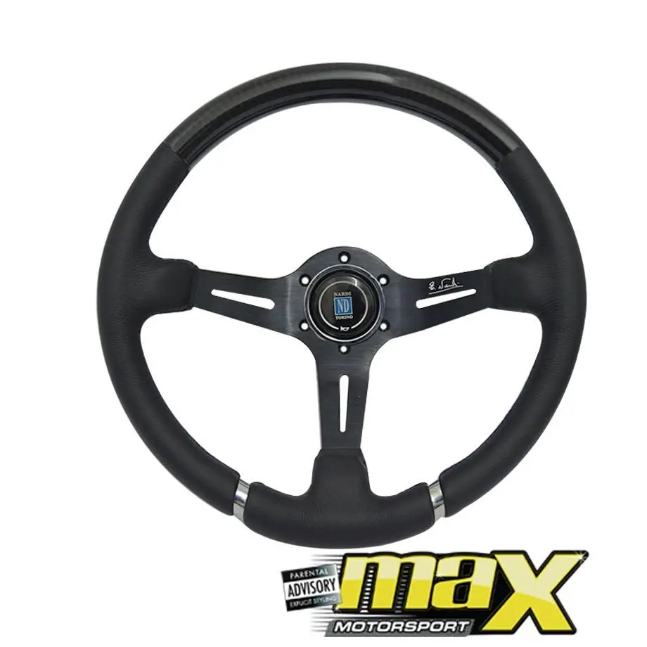 Nardi Torino Drift Style Steering Wheel With Genuine Leather & Carbon Fibre 1