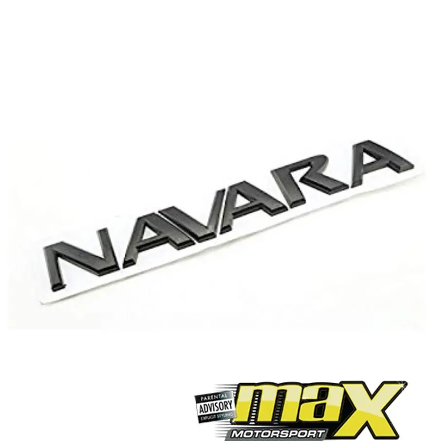 Navara Lettering Badge (Black) 1