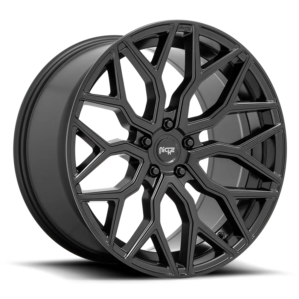20" Niche Mazzanti Matte Black Wheel 1