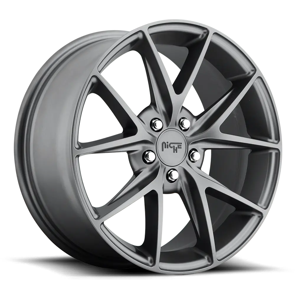 19" Niche Misano Matte Gun Metal Wheel 1