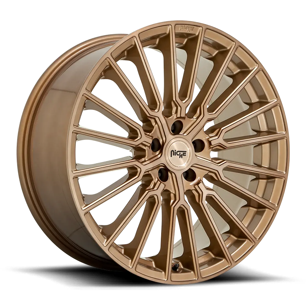 20" Niche Premio Bronze Brushed Wheel 1