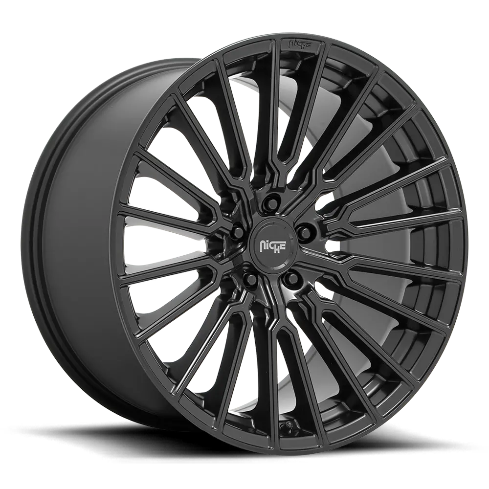20" Niche Premio Matte Black Wheel 1