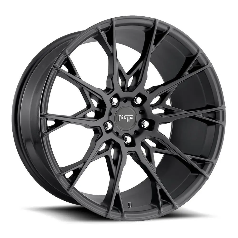20" Niche Staccato Matte Black Wheel 1