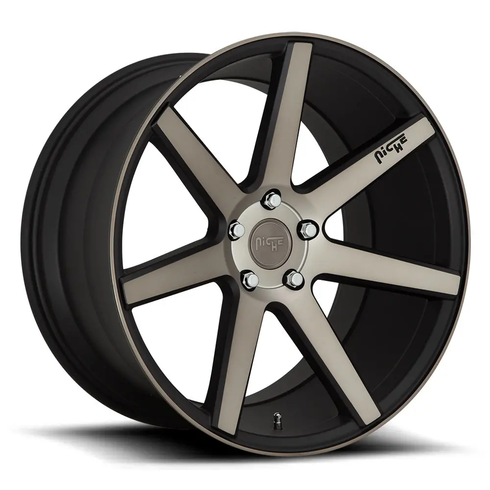 18" Niche Verona Matte Black Machined Wheel 1