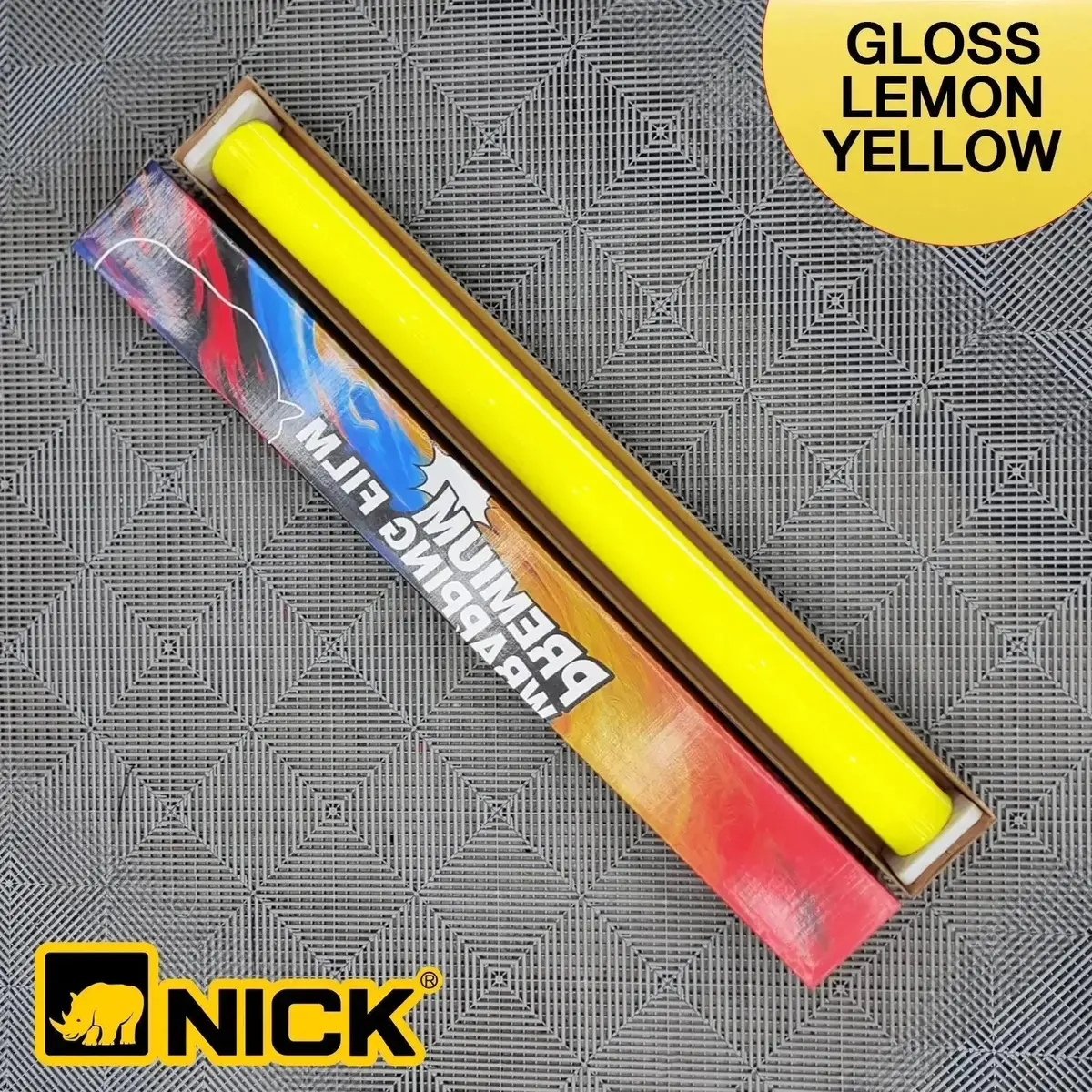 Nick Premium Vinyl Wrap Film - Gloss Lemon Yellow 1