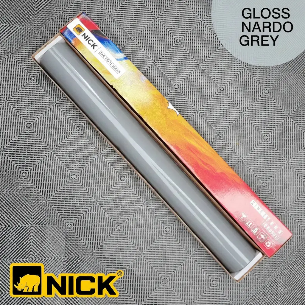 Nick Premium Vinyl Wrap Film - Gloss Nardo Grey 1