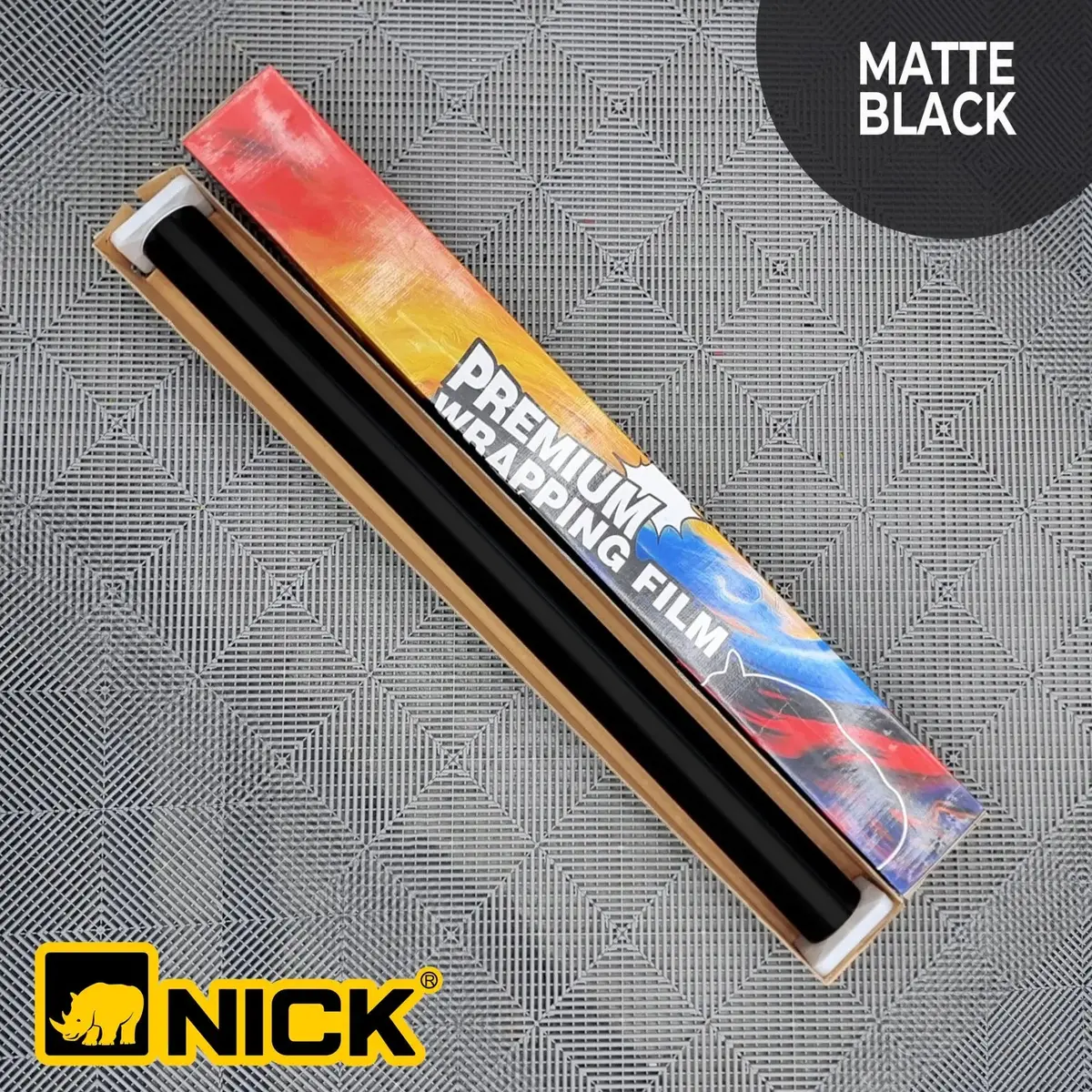 Nick Premium Vinyl Wrap Film - Matte Black 1