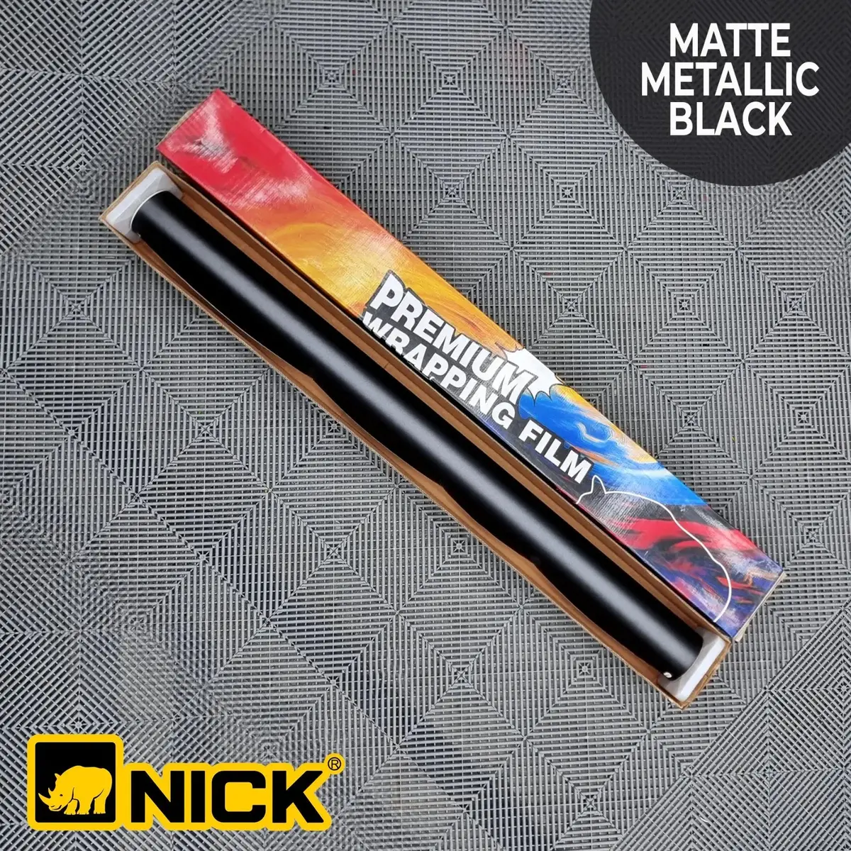Nick Premium Vinyl Wrap Film - Matte Metallic Black 1