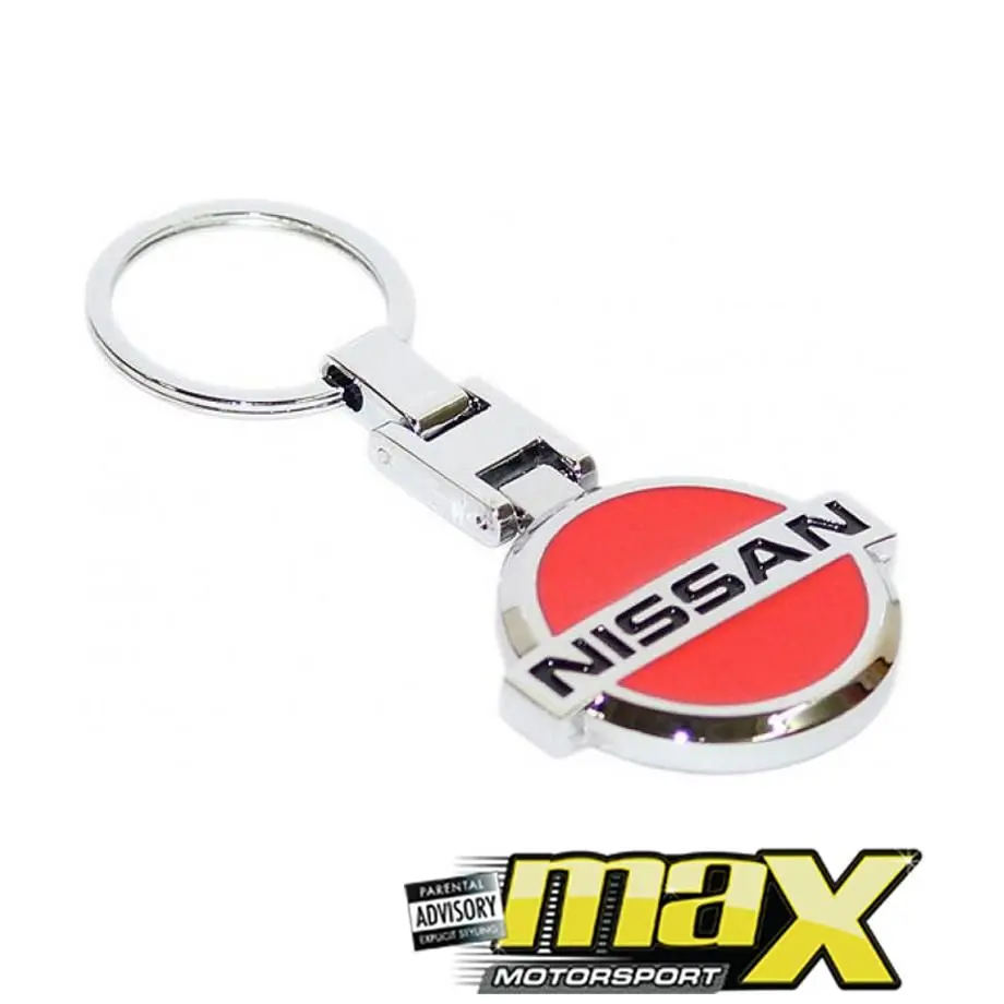 Nissan Branded Chrome Key Ring 1