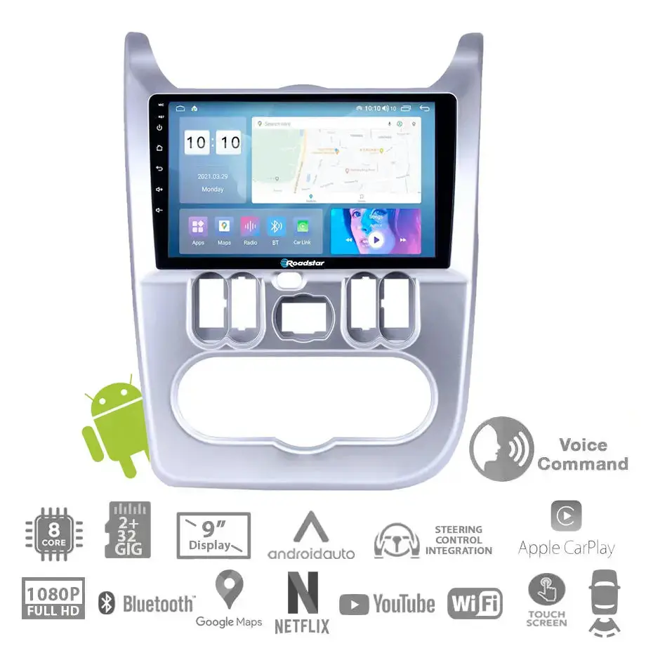 Nissan Np200 (09-On) - 9 Inch Roadstar Android Multimedia Unit With Voice Command 1
