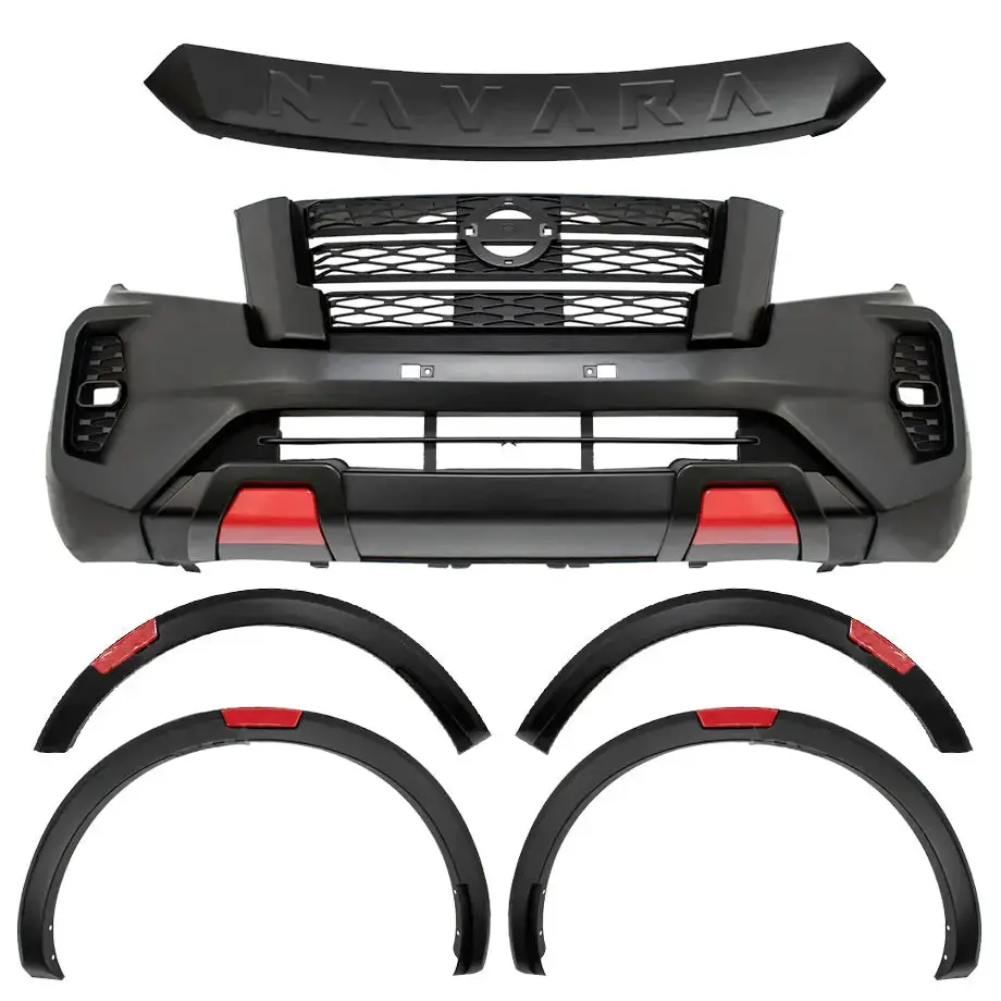 Nissan Navara Pro-4X Style Front Bumper Upgrade Kit - To Fit Nissan Navara (15-21) Models 1