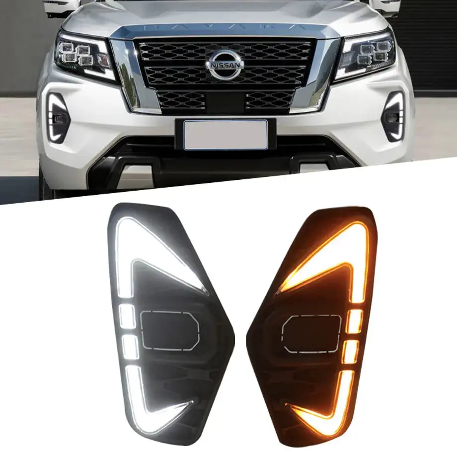 Nissan Navara Np300 (21-On) Dual Function Drl Led Fog Light Surrounds 1