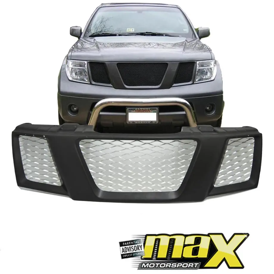 Nissan Navara (05-11) De-Badged Grille (Black) 1