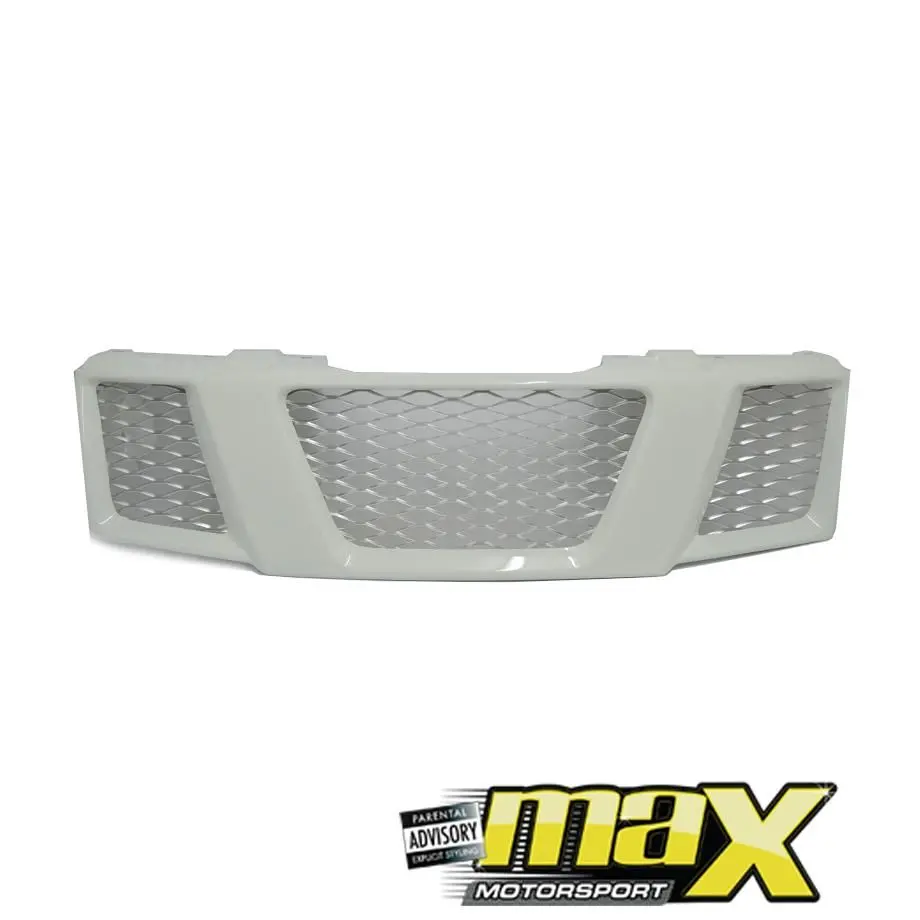 Nissan Navara (05-11) De-Badged Grille (White) 1