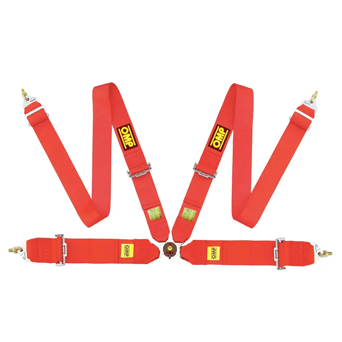 O-M-P 4-Point Racing Seat Harness (Red) 1