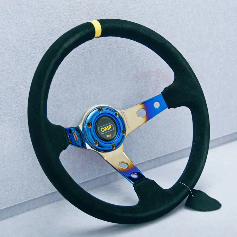 Omp Neo Chrome Drift Style Steering Wheel (350Mm) 1