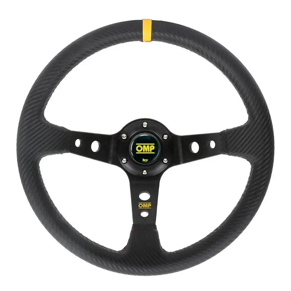 Omp Drift Style Carbon Look Steering Wheel (350Mm) 1