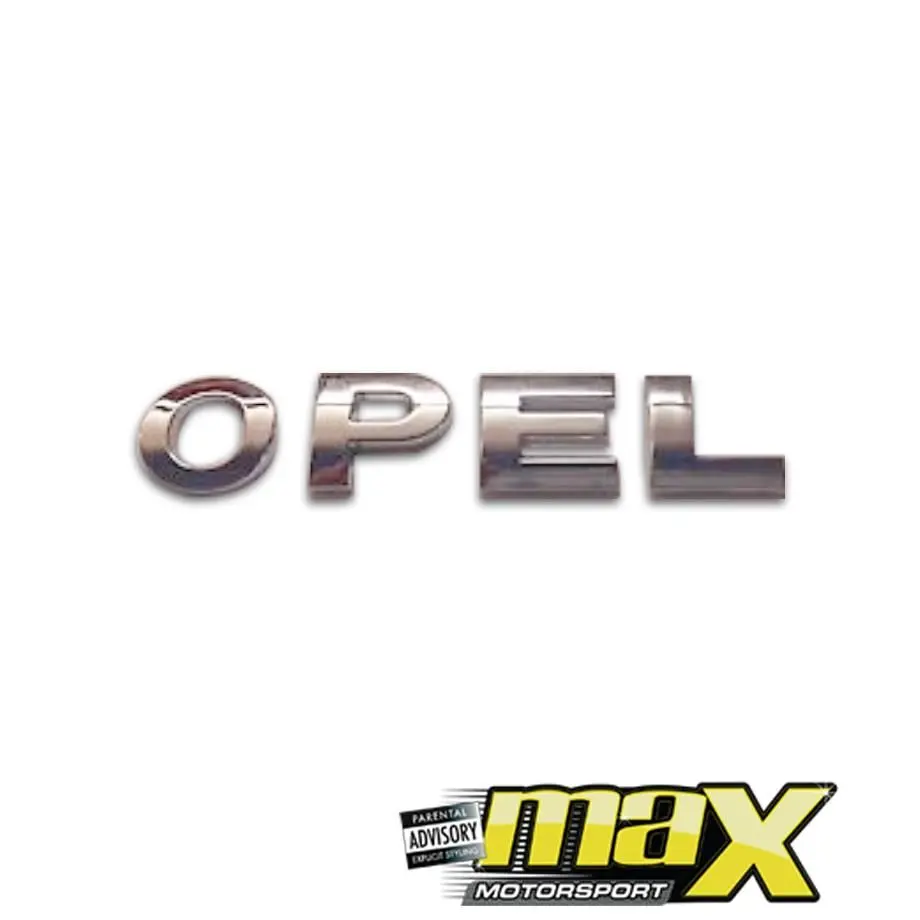 Opel Chrome Letter Emblem Sticker 1