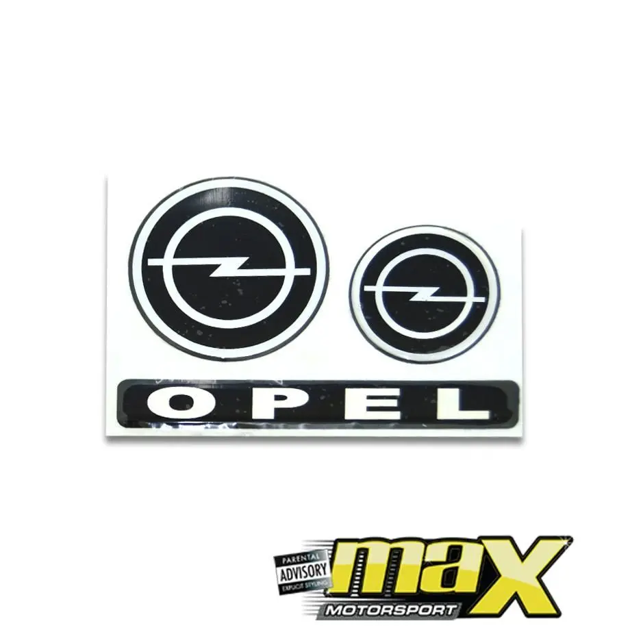 Opel Logo 3 Piece Sticker Pack 1